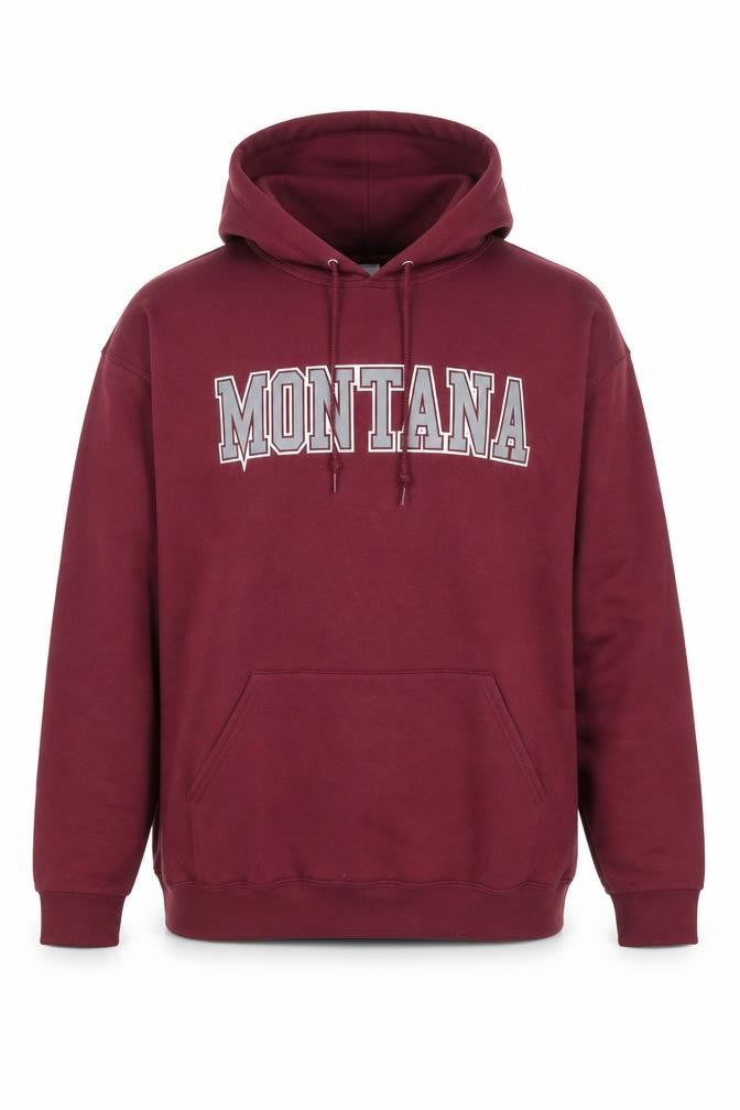 Jerzees Men's Red Pullover Hoodie L College Graphic