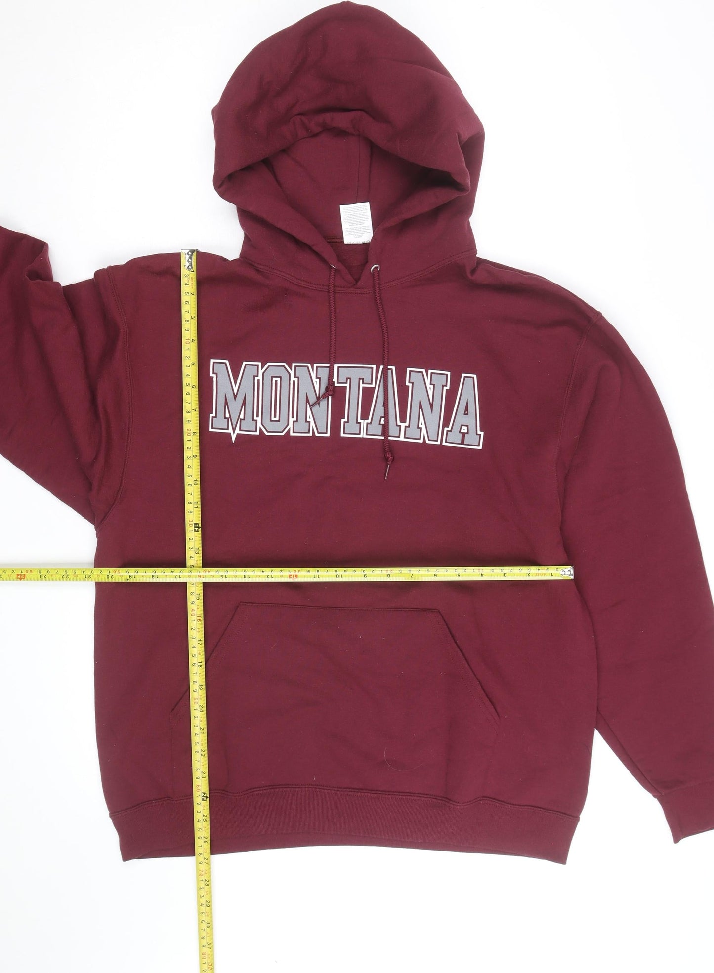 Jerzees Men's Red Pullover Hoodie L College Graphic