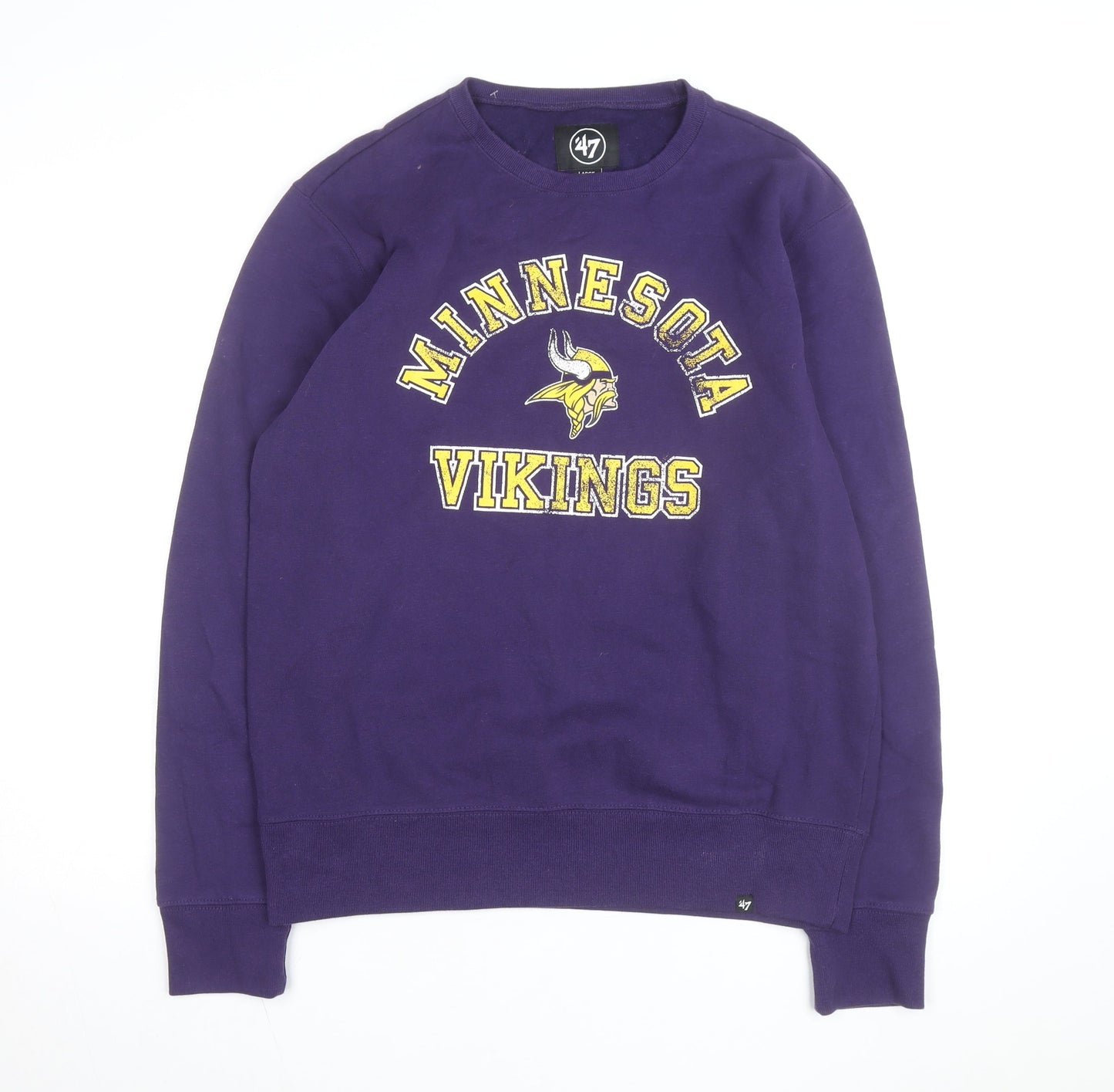 47 Brand Men's Purple Minnesota Vikings Pullover Sweatshirt Size L