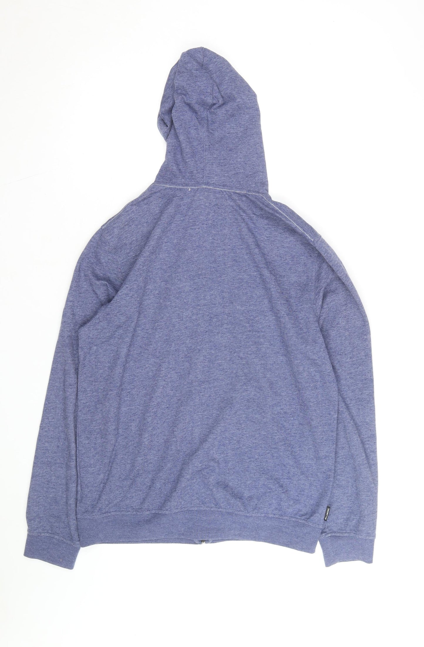Billabong Men's Blue Full Zip Hoodie Medium Surf Graphic