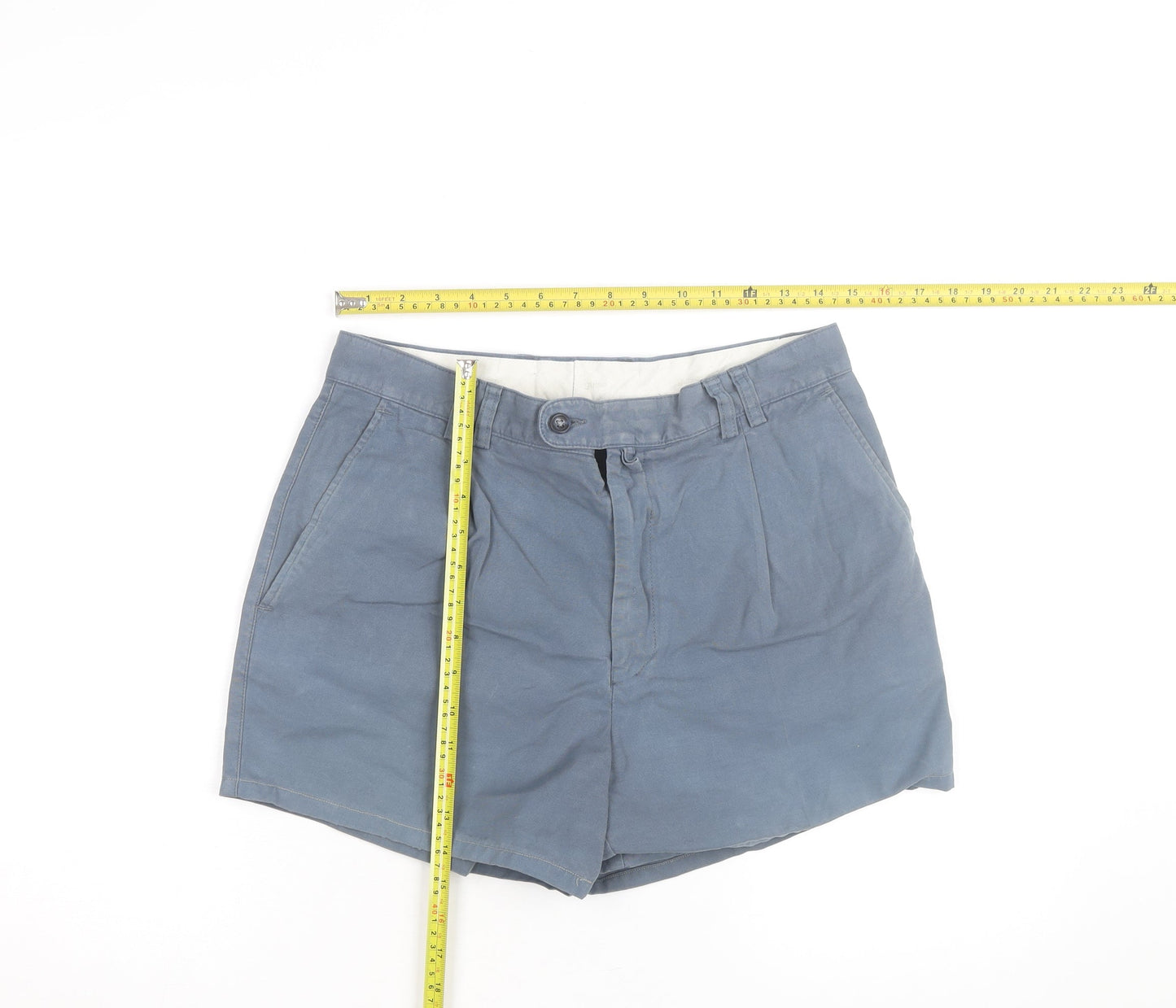 Guise Men's Blue Chino Shorts Size 32S Regular Fit Casual
