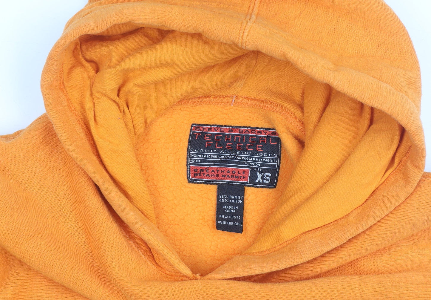 Steve & Barry's Men's Orange XS Pullover Hoodie Tennessee Graphic Fleece