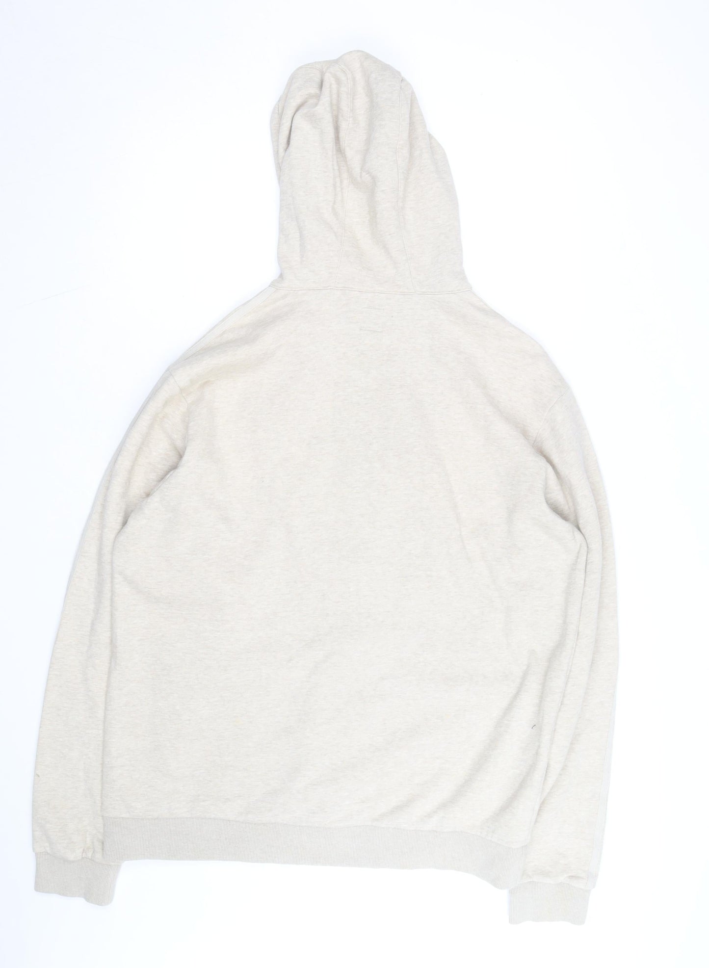 adidas Men’s Beige Full Zip Hoodie XL Vintage Style