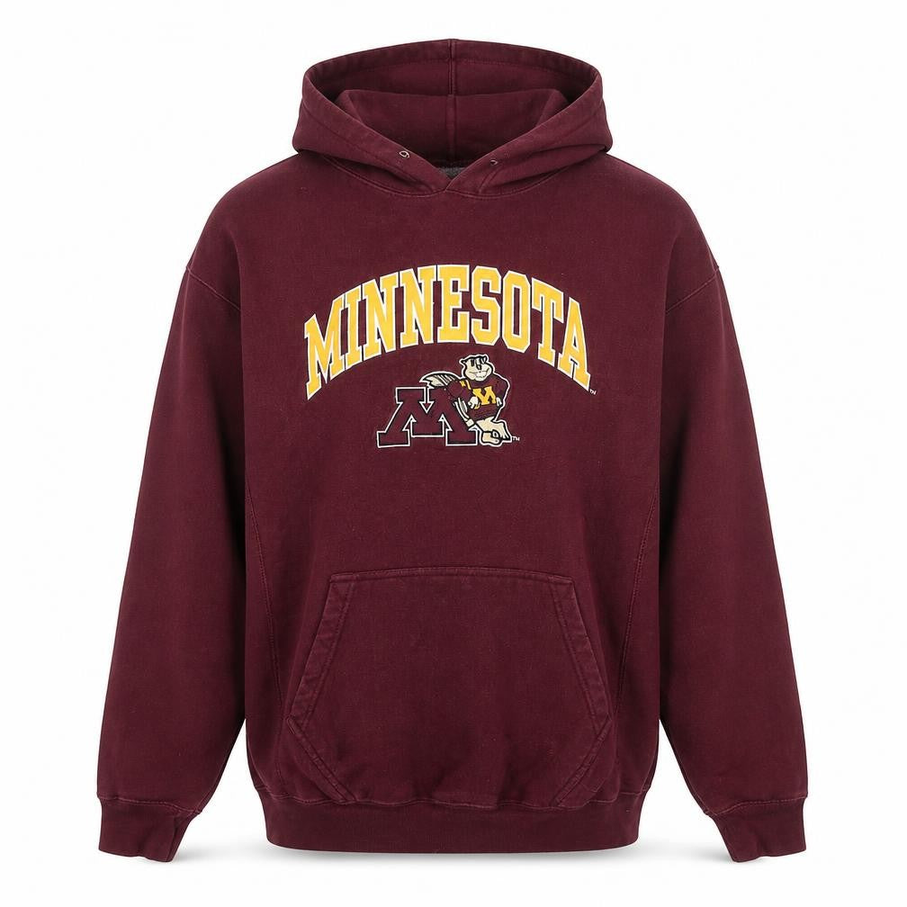 Steve & Barry's Men Red Pullover Hoodie Small Minnesota Graphic