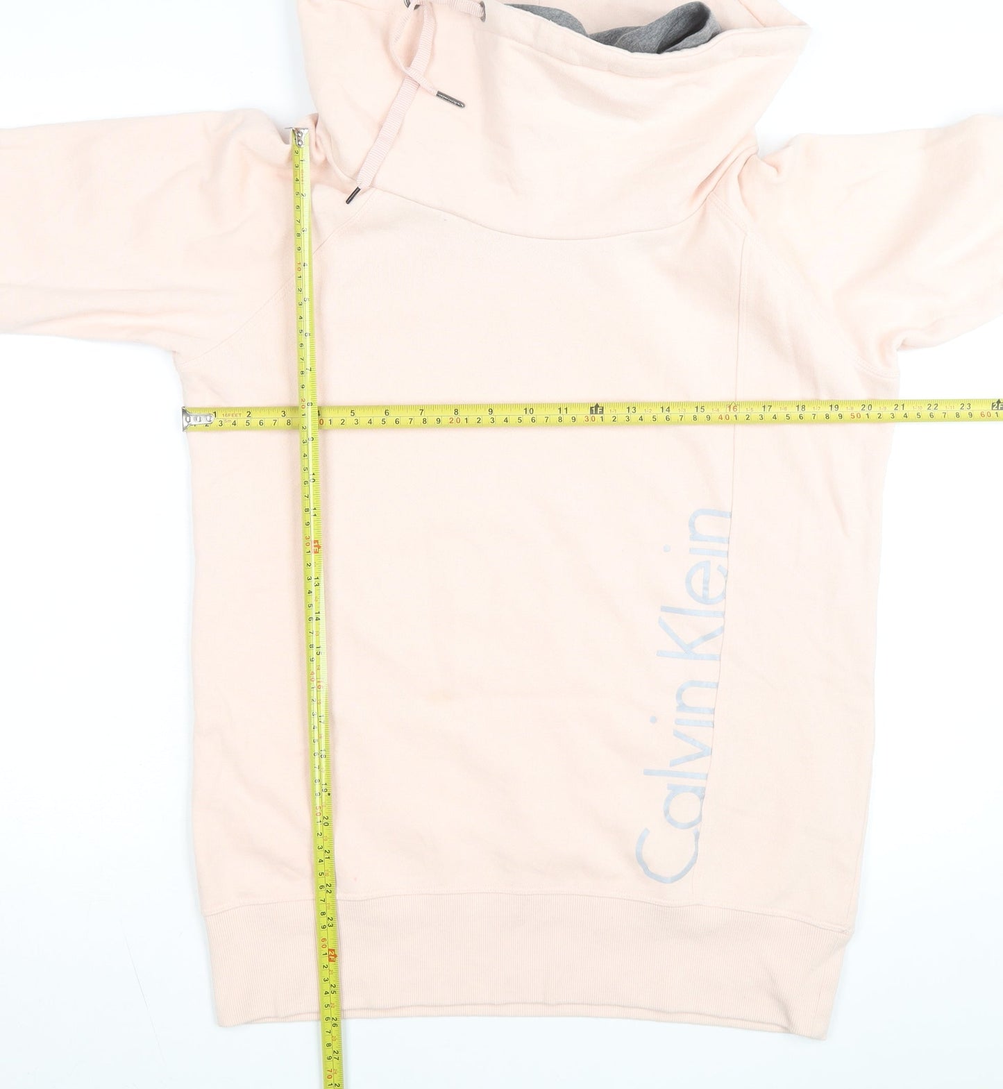 Calvin Klein Performance Womens Beige L Pullover Hoodie