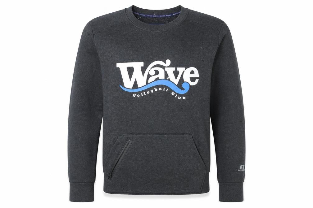 Russell Athletic Men's Grey Small Sweatshirt Wave Volleyball Pullover