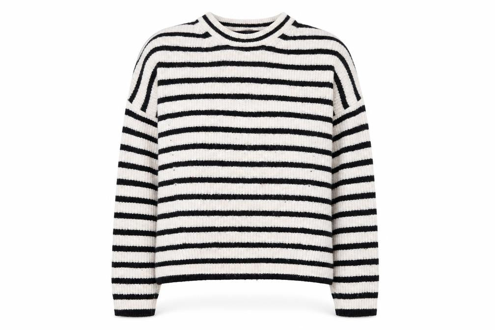 Whistles Women’s Multicoloured Striped Wool Blend Pullover Jumper XS