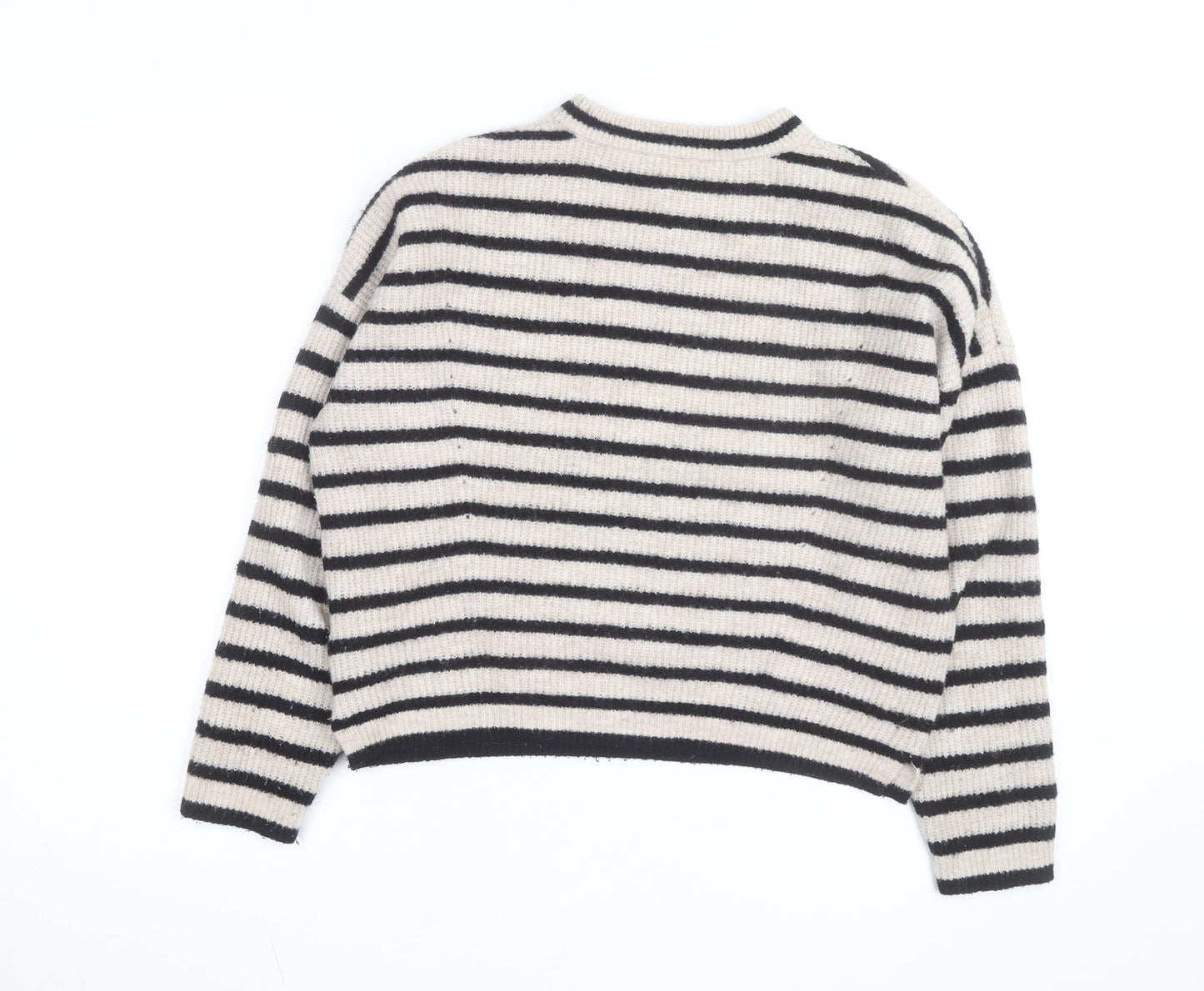 Whistles Women’s Multicoloured Striped Wool Blend Pullover Jumper XS