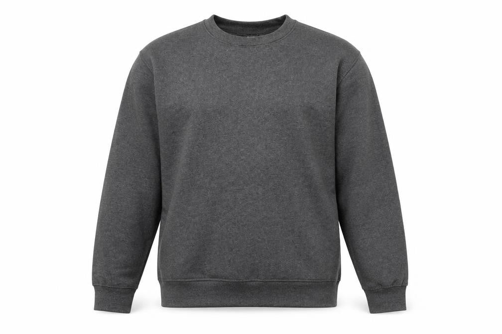 Athletic Works Mens Grey Crew Neck Pullover Sweatshirt M Regular Fleece