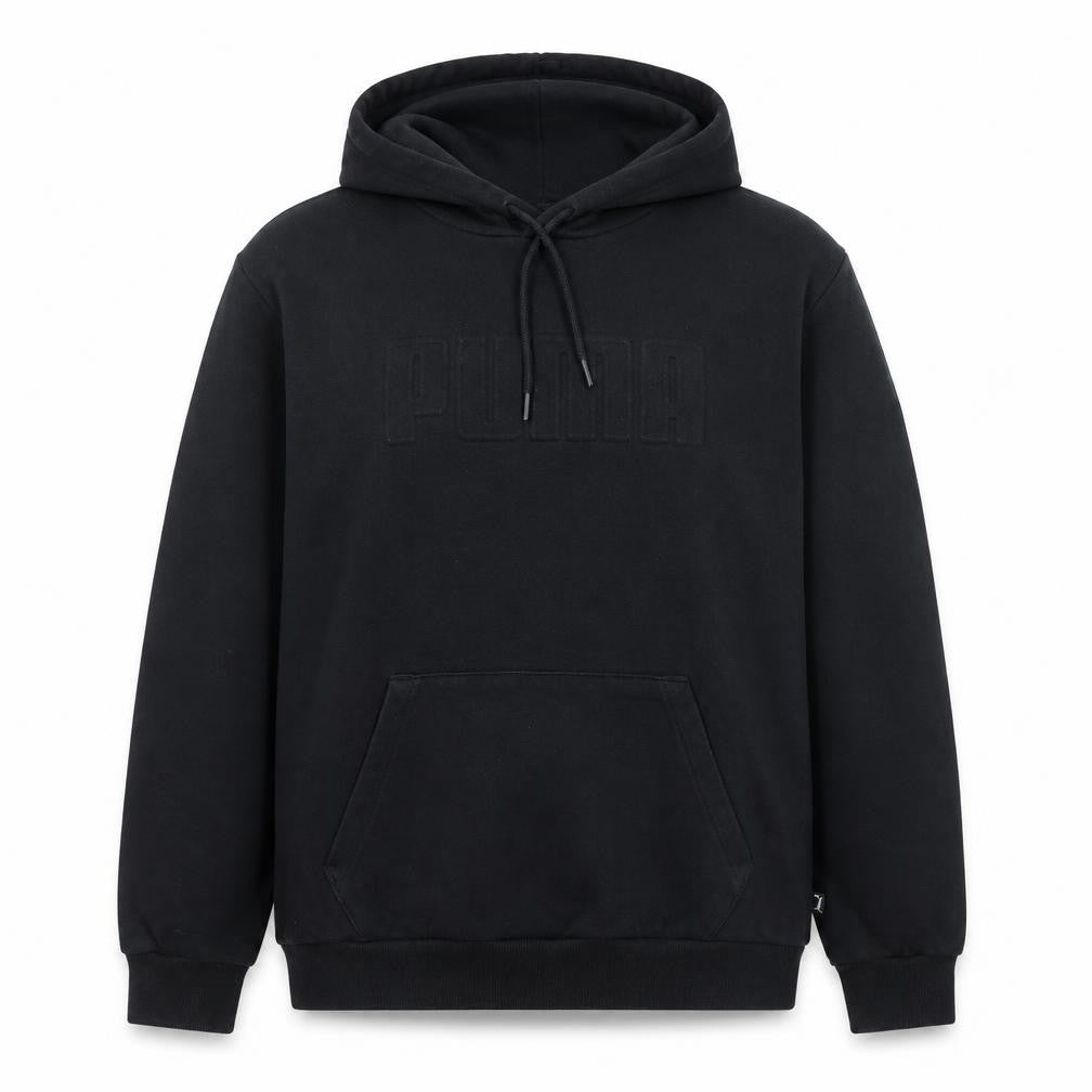 Puma Men's Black Pullover Hoodie Medium Fleece Sportswear