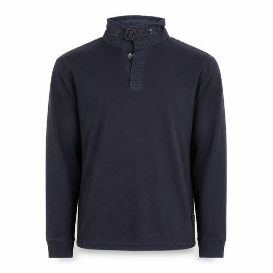 Ted Baker Men's Black Long Sleeve Buckle Collar Cotton Top M