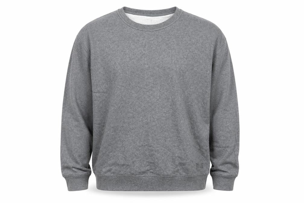 Everlast Men’s Grey XL Fleece Lined Crew Neck Pullover Sweatshirt