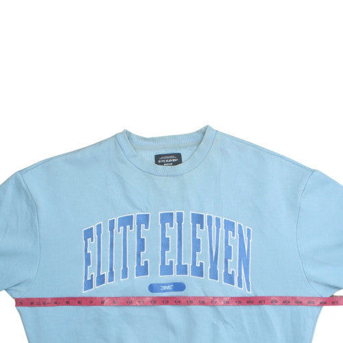 Elite Eleven Men's Blue Crew Neck Pullover Sweatshirt M