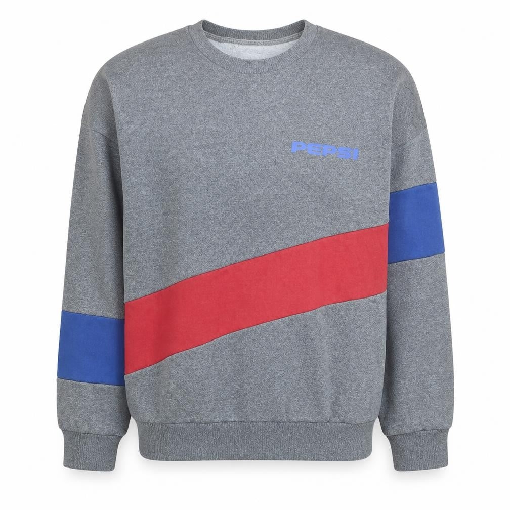 Pull&Bear Men’s Grey Pepsi Logo Pullover Sweatshirt M