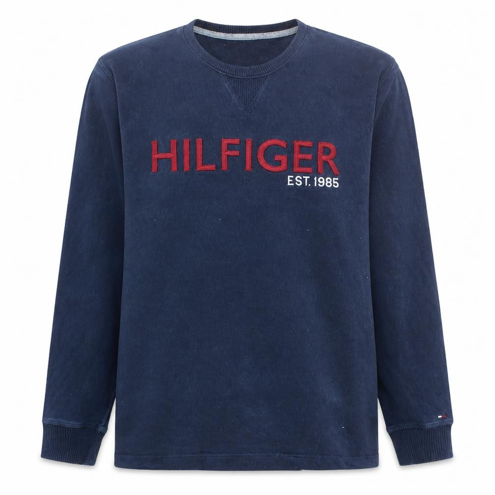 Tommy Hilfiger Men's Blue Crew Neck Pullover Sweatshirt Size L