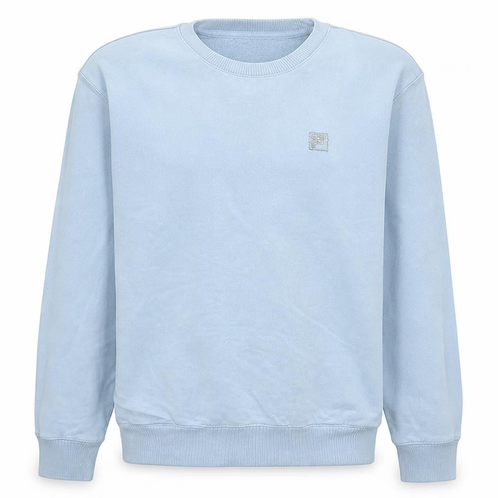 Fila Mens Blue Crew Neck Pullover Sweatshirt Size L