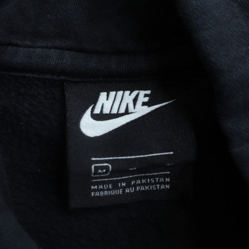 Nike Men's Black Pullover Hoodie M Sports Logo Fleece Sweatshirt