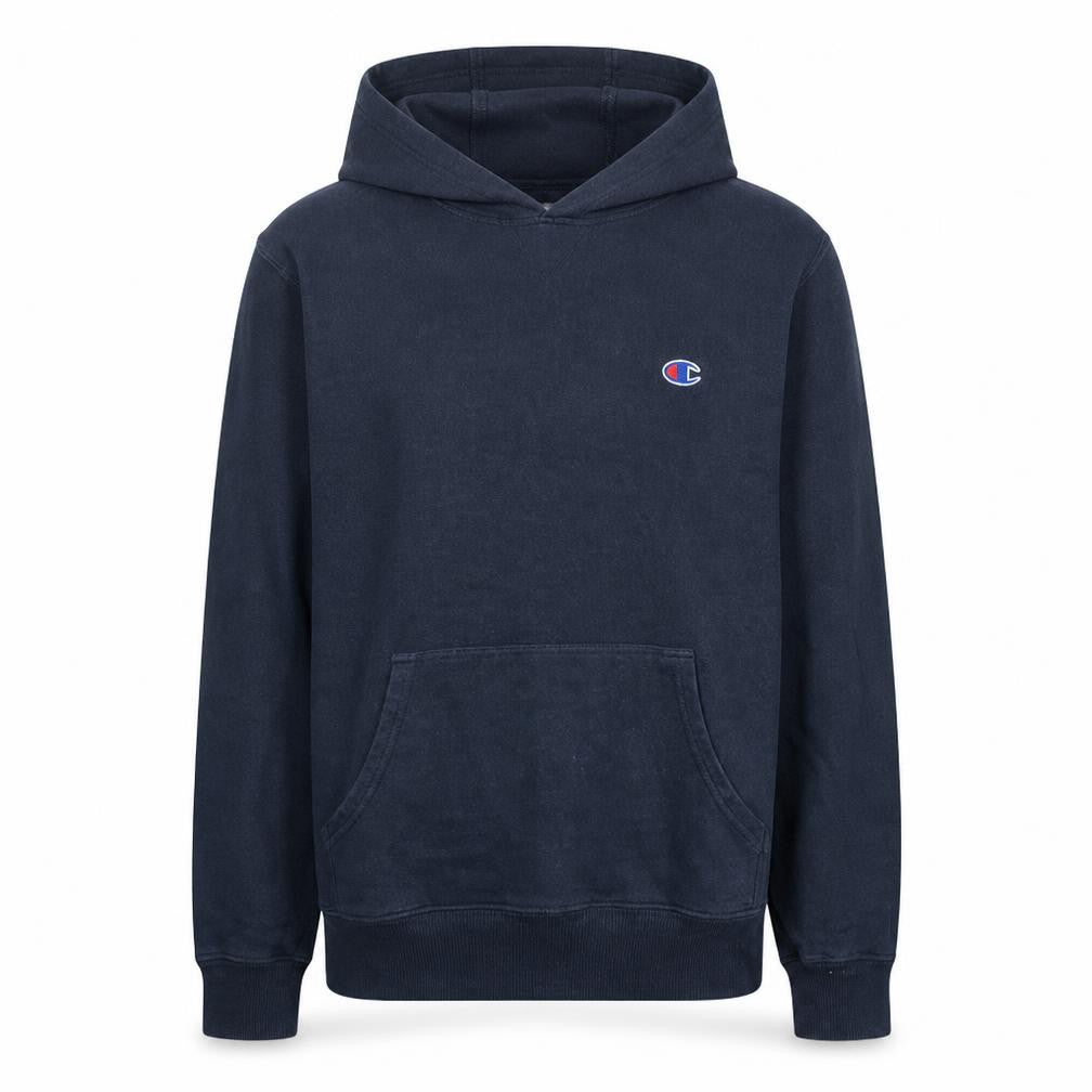 Champion Men's Black Pullover Hoodie Size S Classic Fleece Sweatshirt