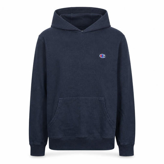 Champion Men's Black Pullover Hoodie Size S Classic Fleece Sweatshirt