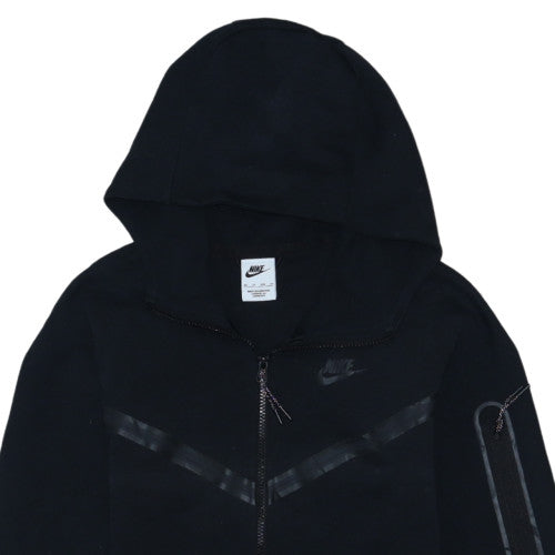 Nike Men's Black XS Full Zip Hoodie Jersey Cotton Blend