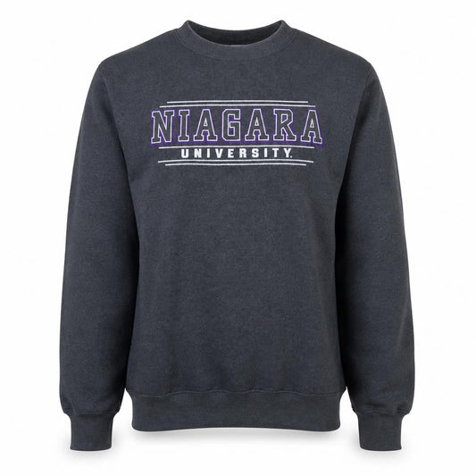 Champion Mens Grey Niagara University Crew Neck Sweatshirt L