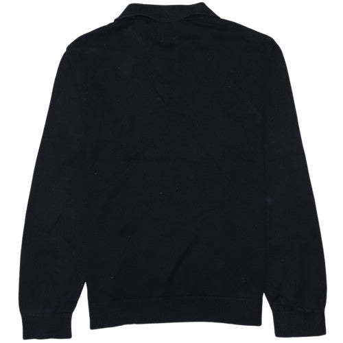 Levi's Men's Black Long Sleeve Cotton Polo Shirt Size L