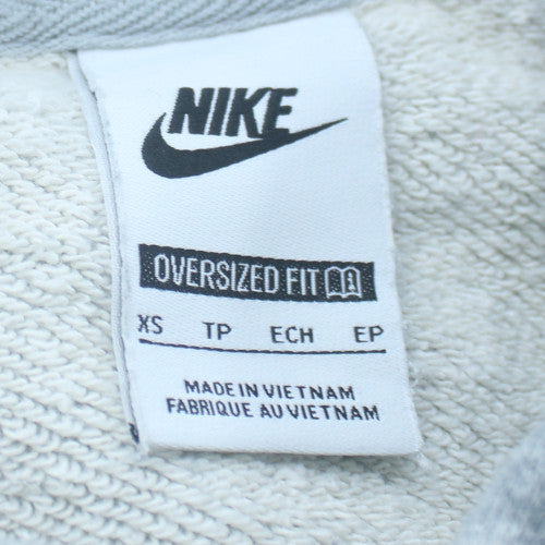 Nike Men's Grey Oversized Fit Pullover Hoodie XS