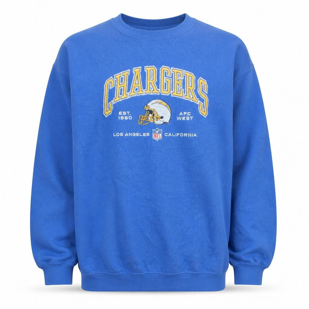 NFL Team Apparel Men's Blue XL Pullover Sweatshirt Chargers Logo