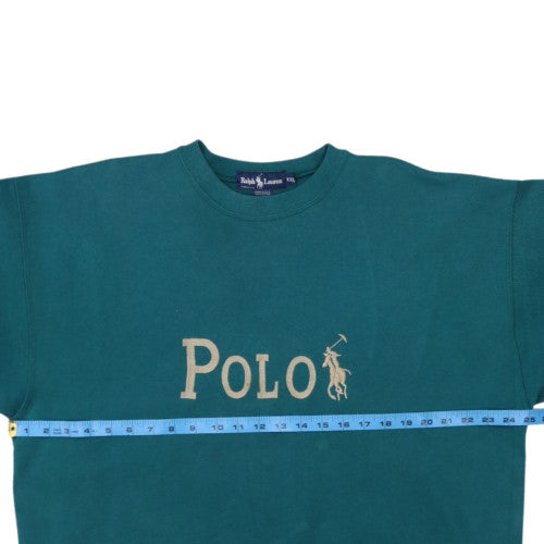 Ralph Lauren Men’s Green 2XL Pullover Cotton Sweatshirt