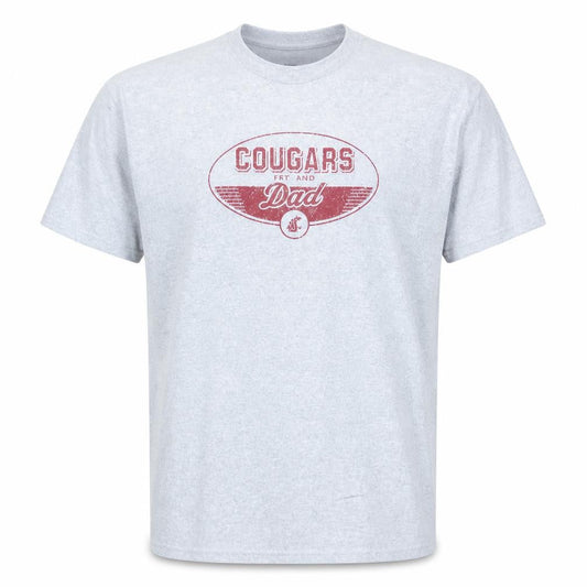 Champion Men's Grey Cougars Dad Graphic Short Sleeve T-Shirt XXL