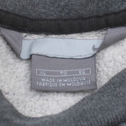 Nike Men's Grey XL Pullover Fleece Sweatshirt Crew Neck Regular Fit