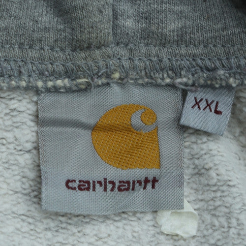 Carhartt Men's Grey 2XL Pullover Hoodie Logo Fleece Sweatshirt
