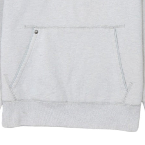 G-Star RAW Men's Grey Pullover Hoodie Size M Graphic Logo Fleece
