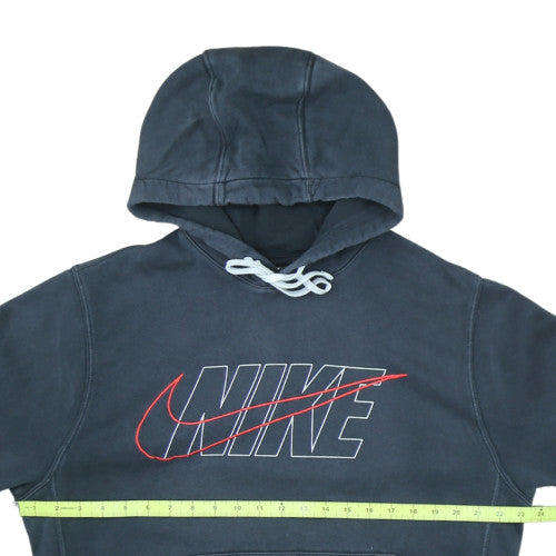 Nike Men's Blue Pullover Hoodie Medium Graphic Logo Sportswear