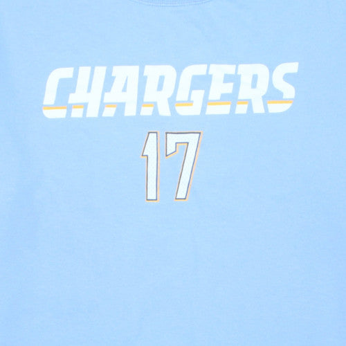 Reebok Men's Blue Chargers 17 Rivers Classic Cotton T-Shirt Size L