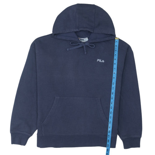 FILA Men's Blue XL Pullover Hoodie Cotton Blend Fleece Sweatshirt