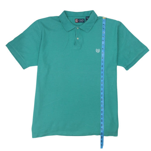 Chaps Men's Green Polo Shirt XL Cotton Short Sleeve Classic Fit