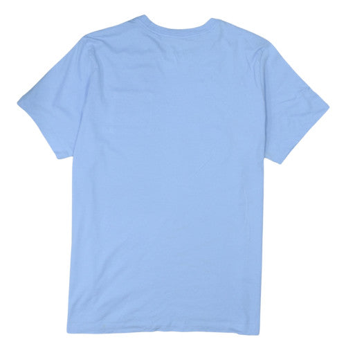Nike Womens Blue Daisy Logo Short Sleeve Cotton T-Shirt XL