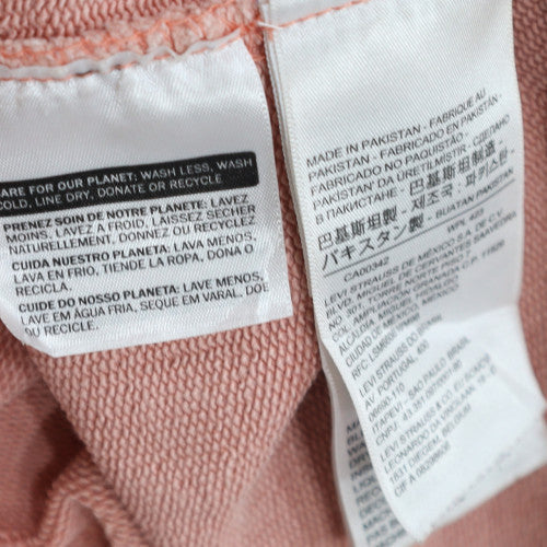 Levi's Mens Pink Relaxed Sweatshirt Crew Neck M Cotton Casual
