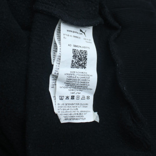 Puma Men's Black XXL Pullover Hoodie with Logo Detail