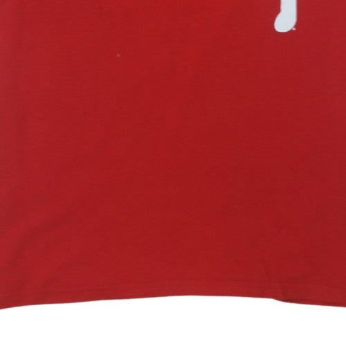 MLB Genuine Merchandise Men's Red Phillies Hamels 35 Cotton T-Shirt XL