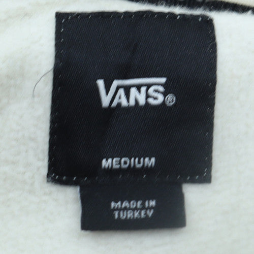 Vans Men's White Medium Pullover Hoodie Graphic Print Skate Style