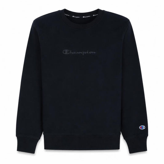 Champion Men Black Medium Crew Neck Pullover Sweatshirt