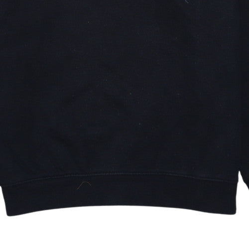Champion Men’s Black Pullover Sweatshirt Medium Fleece Crew Neck