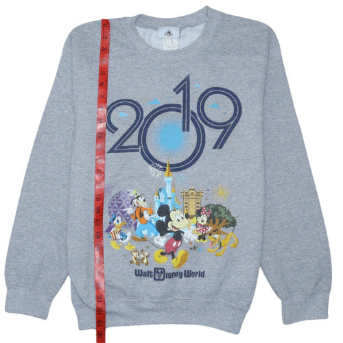 Disney Parks Women Grey Sweatshirt S Walt Disney World 2019 Mickey Crew Neck