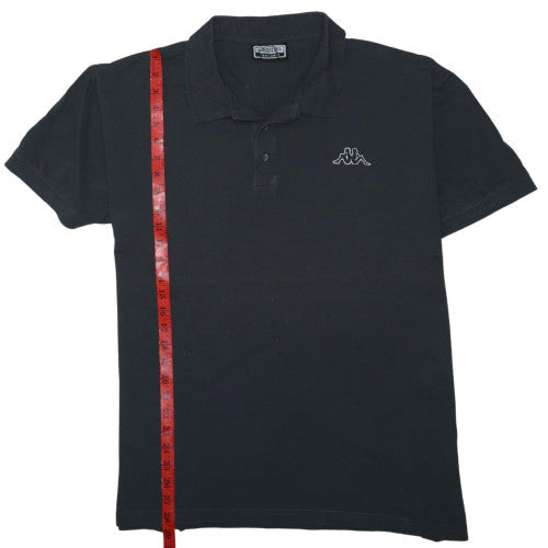 Kappa Mens Black 3XL Polo Shirt Cotton Short Sleeve Classic Fit
