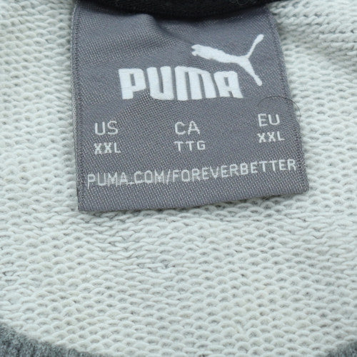 Puma Men's Grey 2XL Crew Neck Pullover Sweatshirt