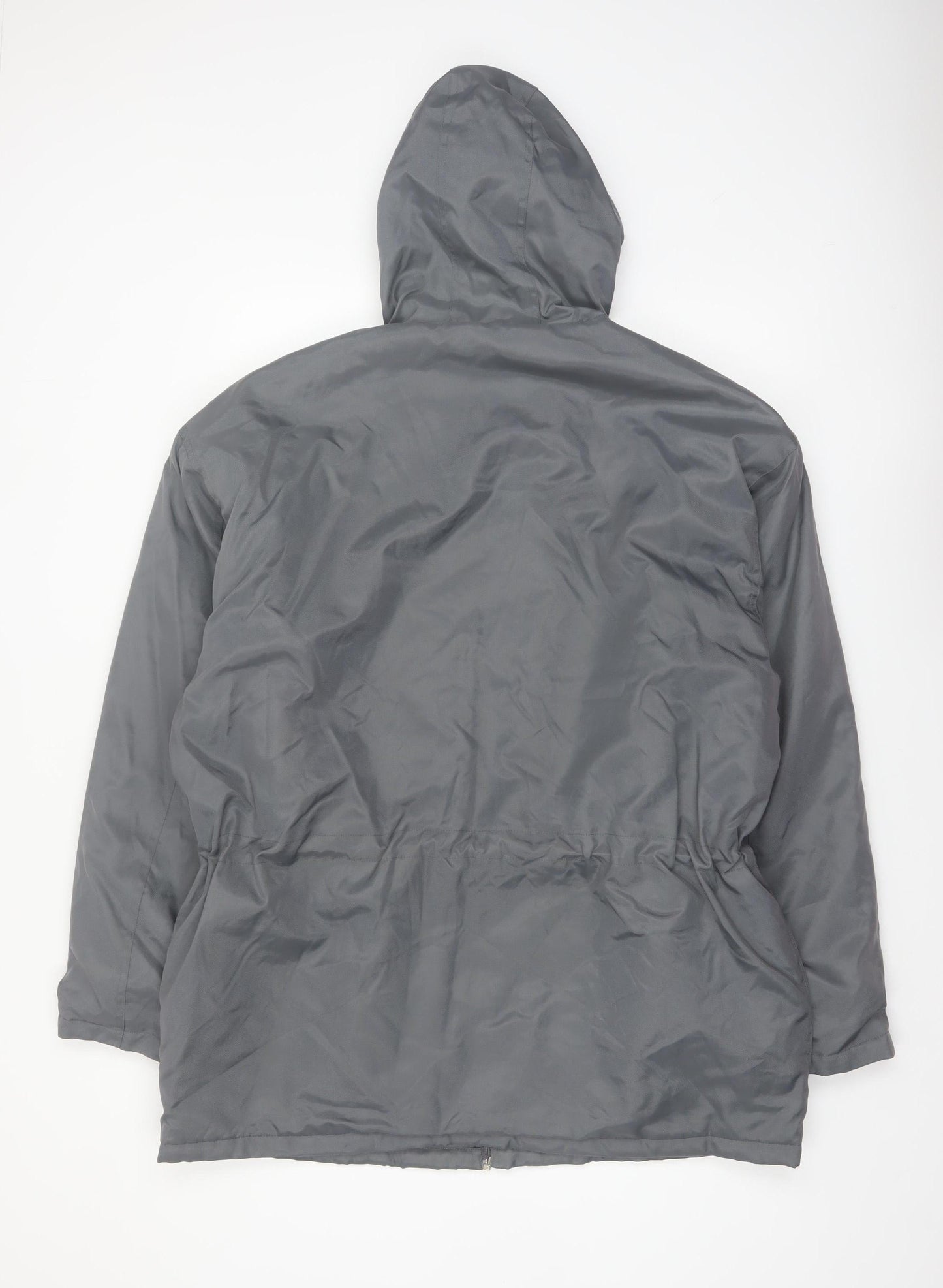 CINQCENTDIOZE Mens Grey Hooded Parka Jacket Size L 42in