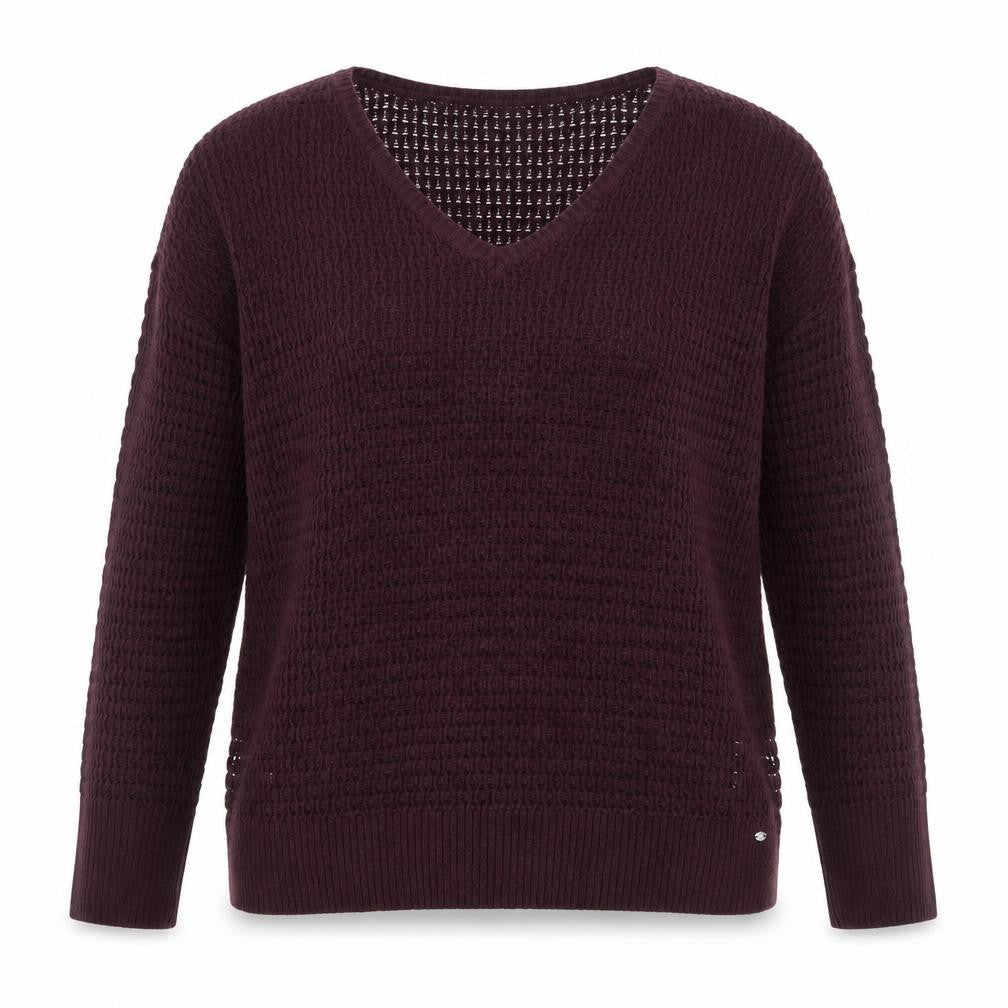 American Eagle Outfitters Women’s Brown Knit V-Neck Jumper Size M