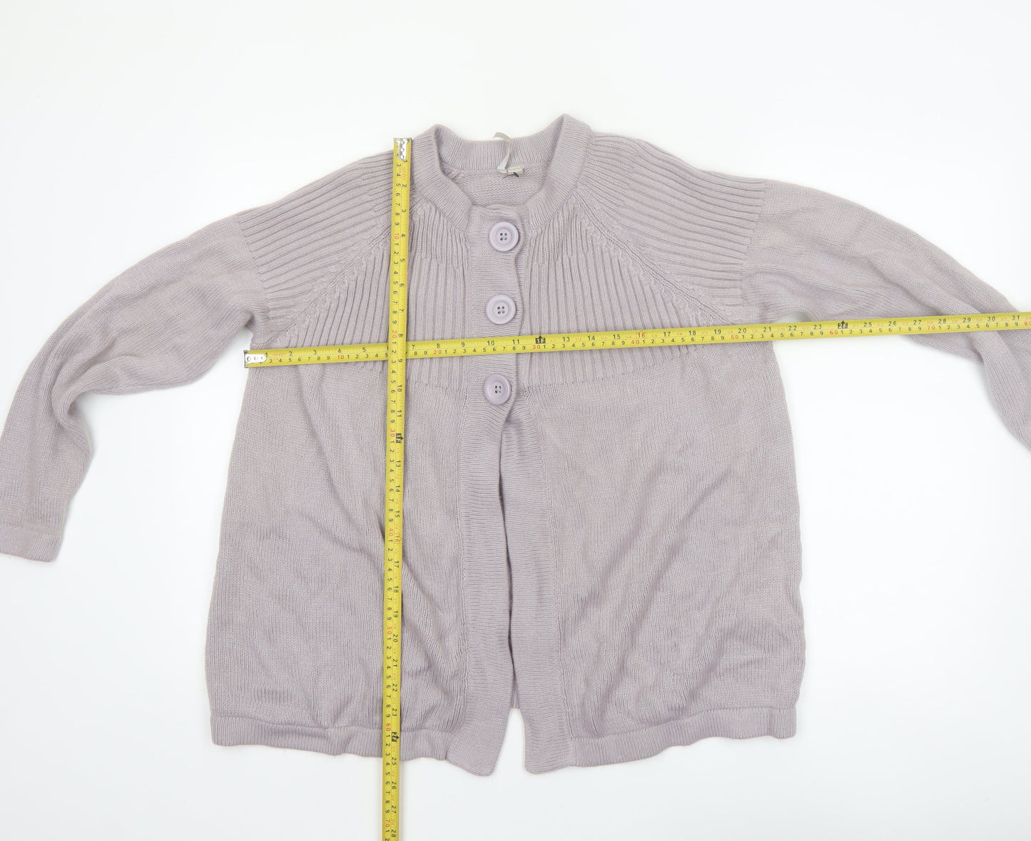 Anthology Women's Purple Long Sleeve Button Cardigan Size 12